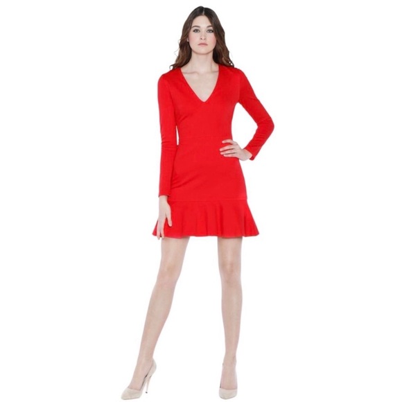 Alice + Olivia • Francine Ruffle Hem Dress - Picture 2 of 8